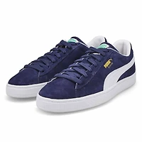 Baskets en SUEDE à lacets CLASSIC, noir/blan