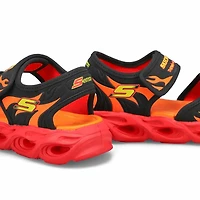 Boys' Themo-Splash Sandal - Black/Red