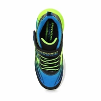 Boys'  S Lights Flex-Glow Ultra Sneaker - Blue/Lim