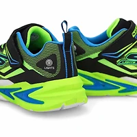 Boys'  S Lights Flex-Glow Ultra Sneaker - Blue/Lim
