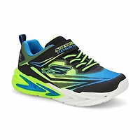 Boys'  S Lights Flex-Glow Ultra Sneaker - Blue/Lim