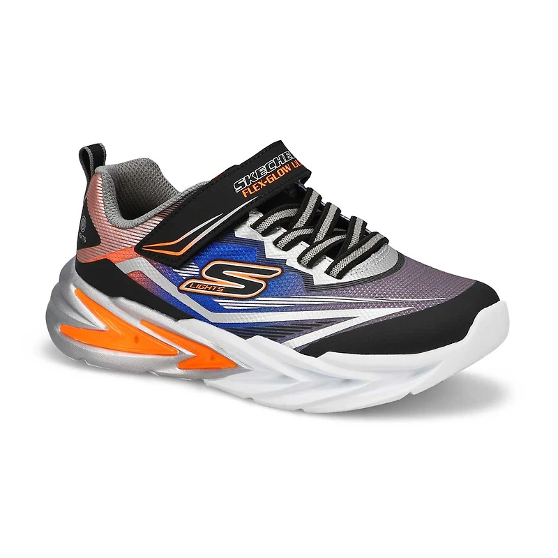 Boys' S Lights Flex-Glow Ultra Sneaker - Blue/Lim