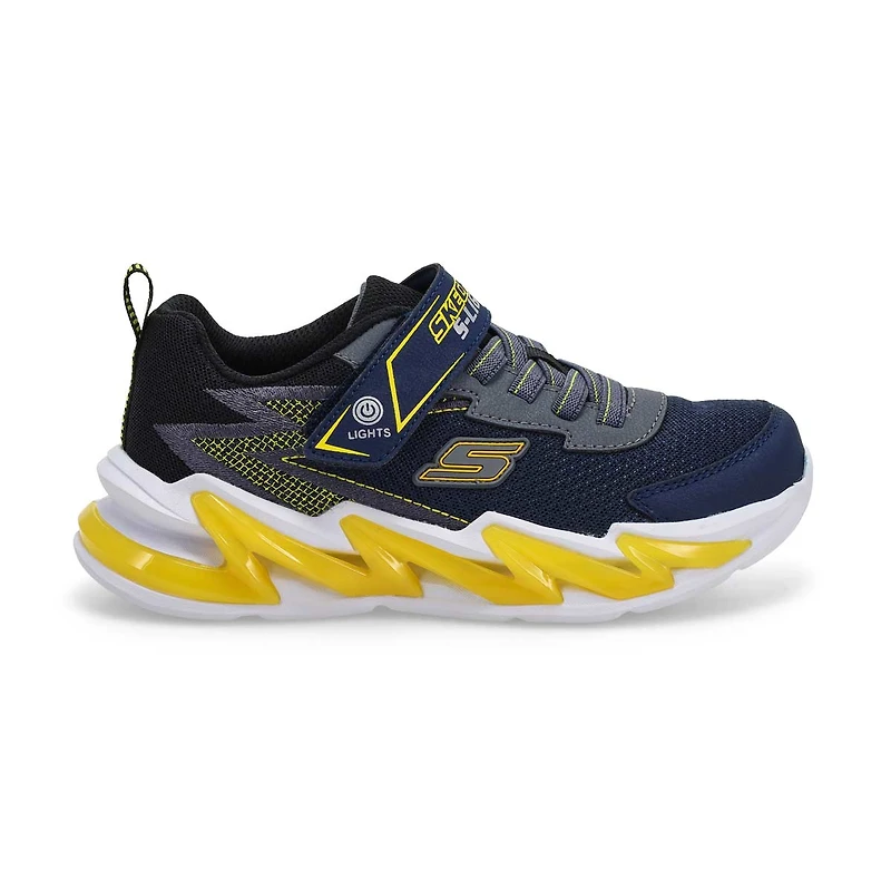 Boys' Light Surge Up Sneaker - Navy/Yellow