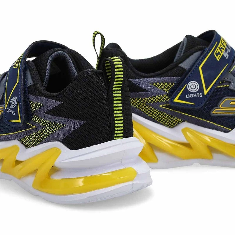 Boys'  Light Surge Up Sneaker - Navy/Yellow