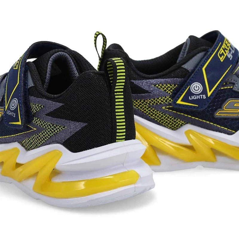 Boys' Light Surge Up Sneaker - Navy/Yellow