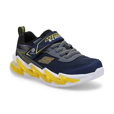 Boys'  Light Surge Up Sneaker - Navy/Yellow