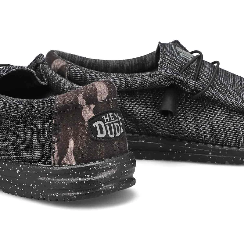 Men's Wally Stretch Poly Casual Shoe - Midnight