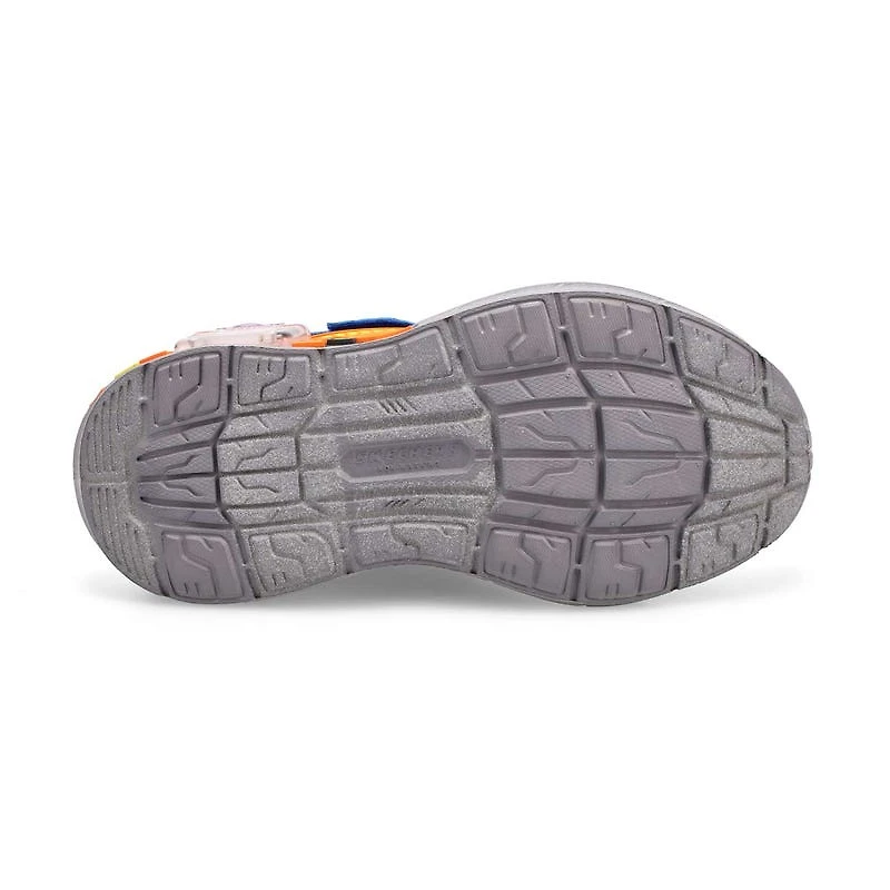 Boys' Skechers Garage sneaker blue/orange.