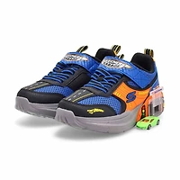 Boys' Skechers Garage sneaker blue/orange.