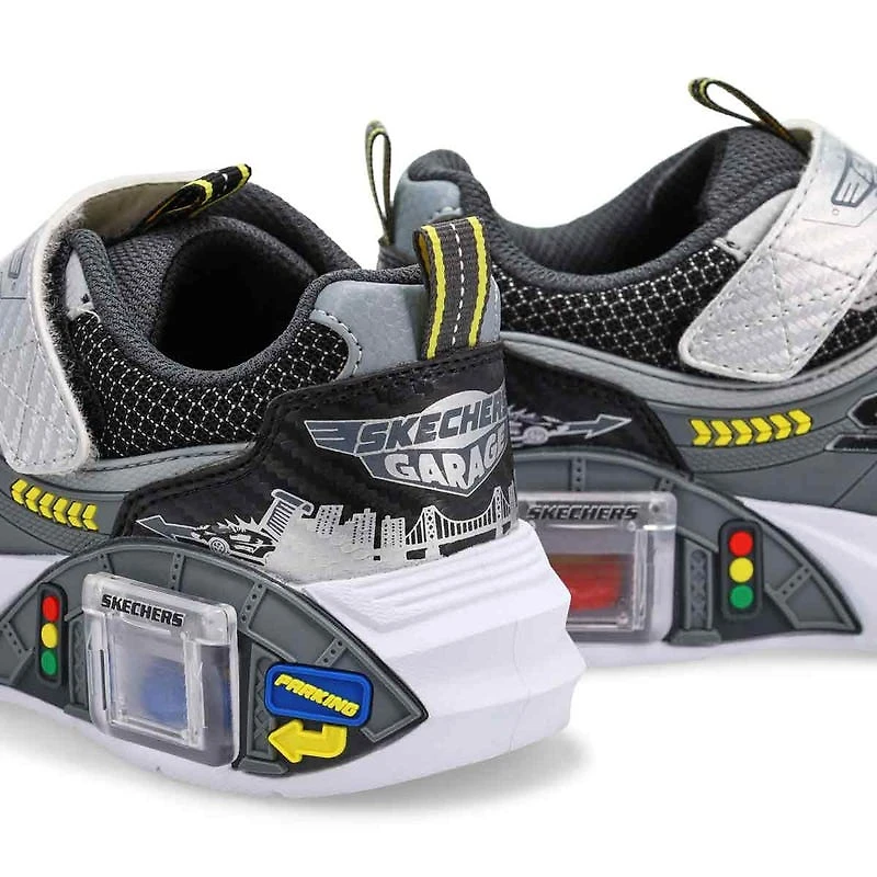 Espadrille Skechers Garage pour garons en bleu/or