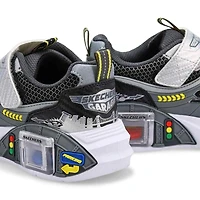 Espadrille Skechers Garage pour garons en bleu/or