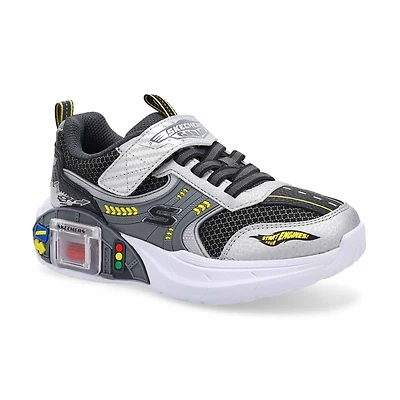 Espadrille Skechers Garage pour garons en bleu/or