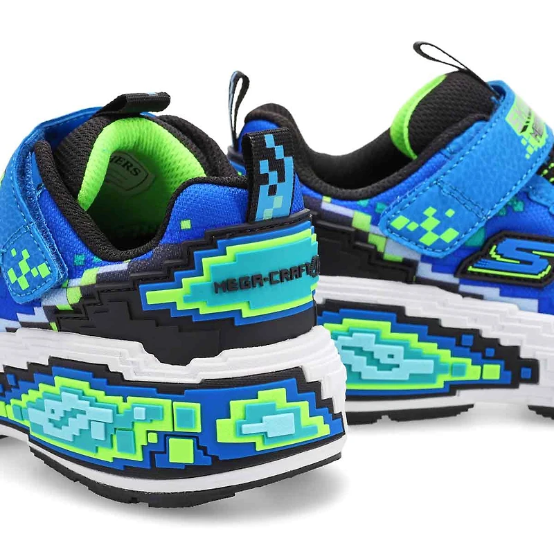 Boys' Mega Craft 4K Sneaker - Blue/Lime