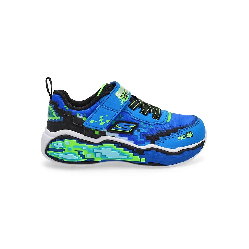 Infants' Mega-Scene Sneaker - Blue/Black/Lime