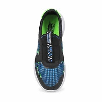Boys' Ultra Flex 3.0 Slip On Sneaker - Black/Blue/