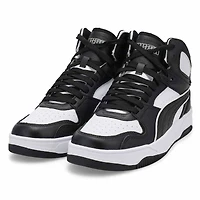 Baskets  lacets RBD BREAK MID, blanc/noir/blanc,