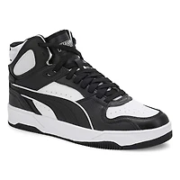 Baskets  lacets RBD BREAK MID, blanc/noir/blanc,