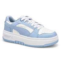 Baskets  lacets REBOUND FEMME LOW, blanc/bleu, fe