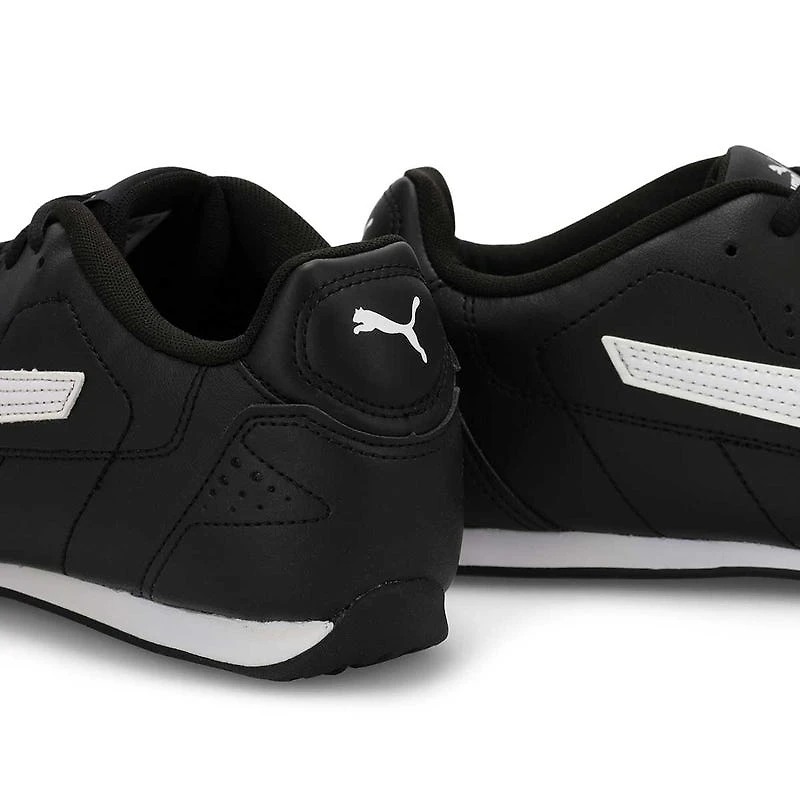 Mns Catch Lace Up Sneaker - Black/White