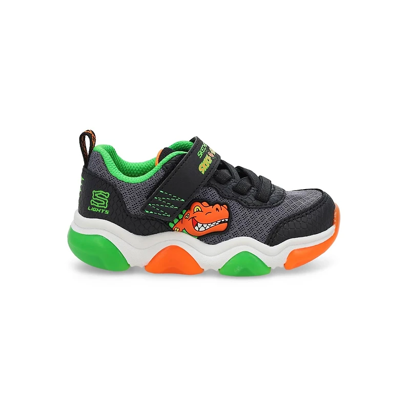 Infants'  Mighty Glow 2.0 Dino-Bolt Sneaker - Blac