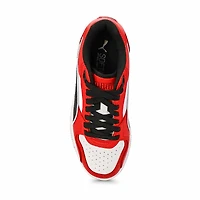 Boys'  Rebound Break Low Lace Up Sneaker - Red/Bla