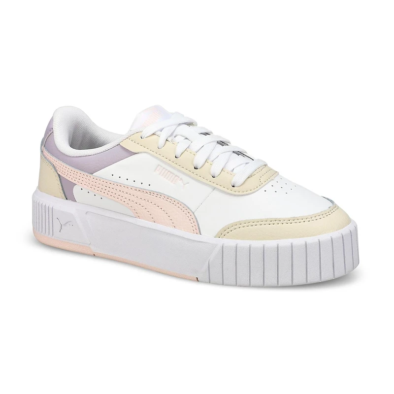 Baskets à lacets CARINA MIA, blanc/fleur de jasmin
