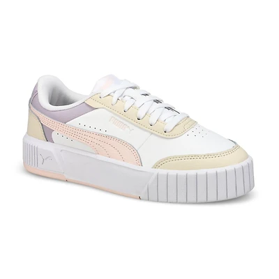 Baskets à lacets CARINA MIA, blanc/fleur de jasmin