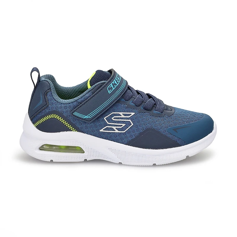 Boys' Microspec Max-Ravork Sneaker - Navy/Lime