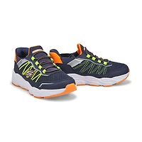 Boys' Turbo Tread Slip-Ins Sneaker - Navy/Orange