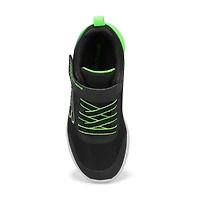 Boys'  Microspec Max II Sneaker - Black/Lime