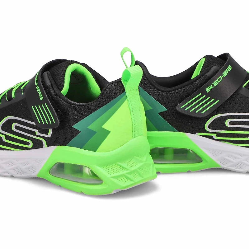 Boys'  Microspec Max II Sneaker - Black/Lime