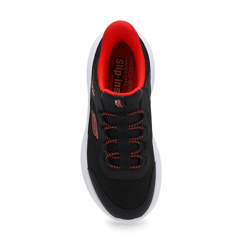 Boys'  Bounder Pro Slip-Ins Sneaker - Black/Black