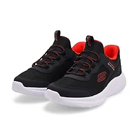Boys'  Bounder Pro Slip-Ins Sneaker - Black/Black