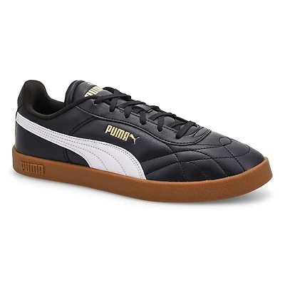 Men's Club II Indoor Lace Up Sneaker - Black/White
