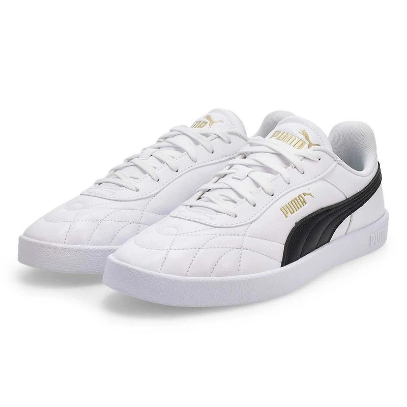 Men's Club II Indoor Lace Up Sneaker - White/ Blac