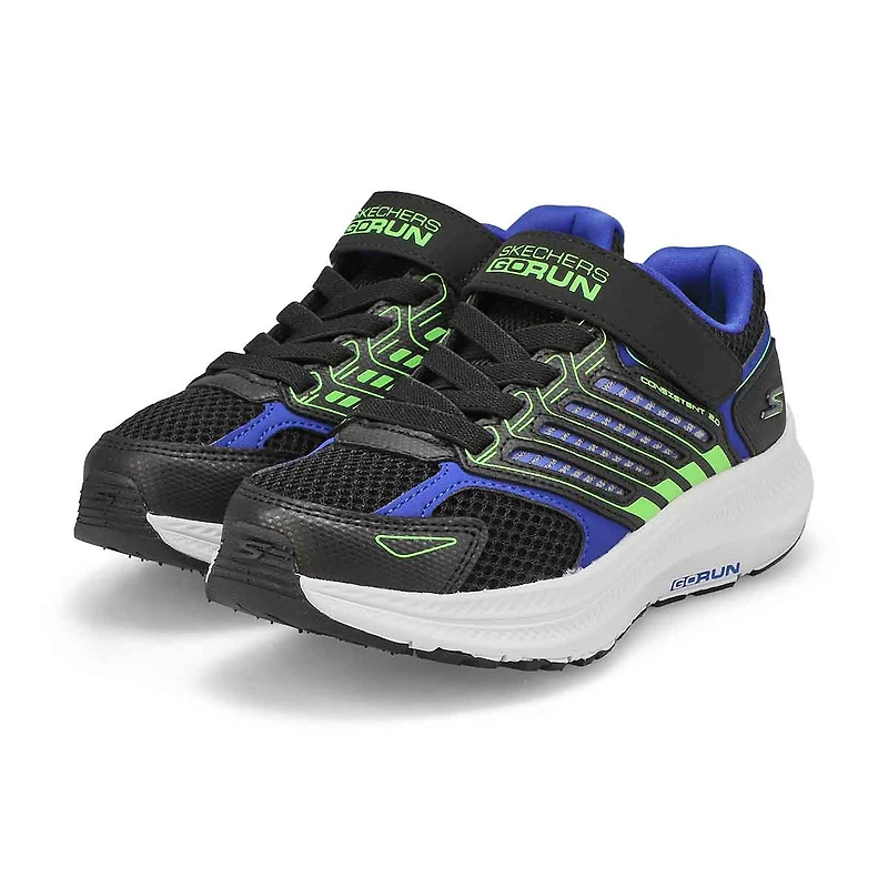 Boys'  Go Run Consistent 2.0 Sneaker - Black/Blue/