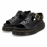 Women's  Dunnet Flower Quad Casual Sandal - Black