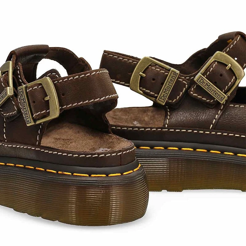 Sandale dcontracte DUNNET FLOWER QUAD, brun vare