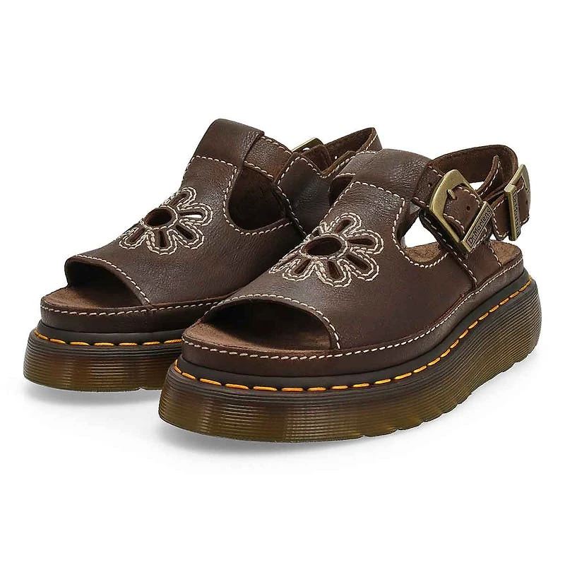 Sandale dcontracte DUNNET FLOWER QUAD, brun vare