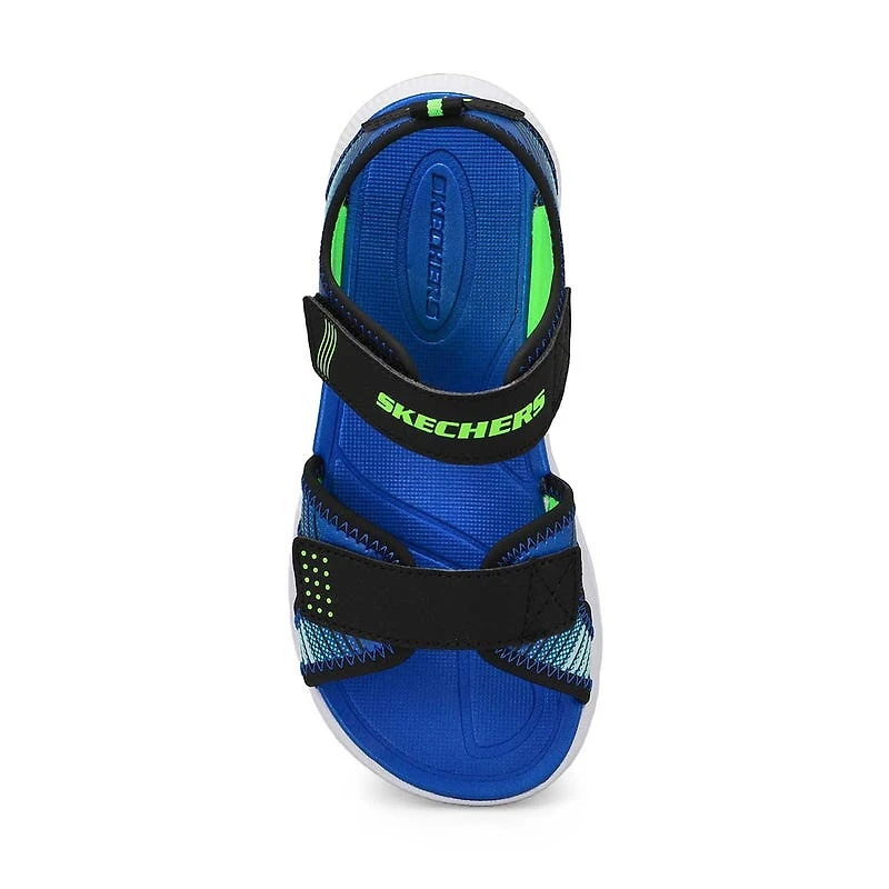 Boys' Microspec-Splash Sandal - Black/Lime