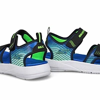 Boys'  Microspec-Splash Sandal - Black/Lime