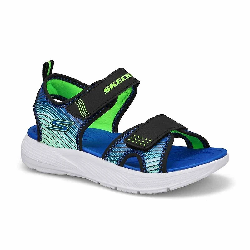 Boys' Microspec-Splash Sandal - Black/Lime