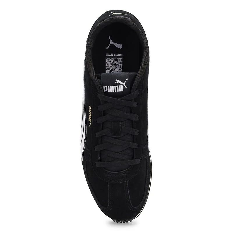 Men's ST Track Lace Up Sneaker - Black/White