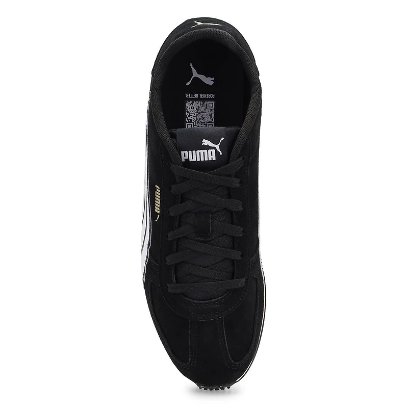 Men's ST Track Lace Up Sneaker - Black/White