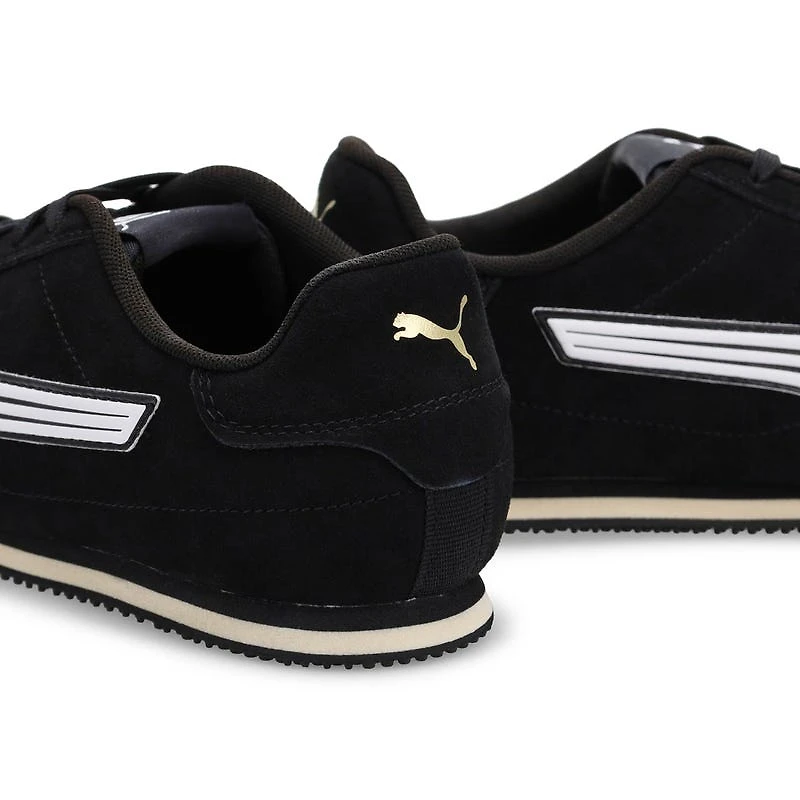 Men's ST Track Lace Up Sneaker - Black/White