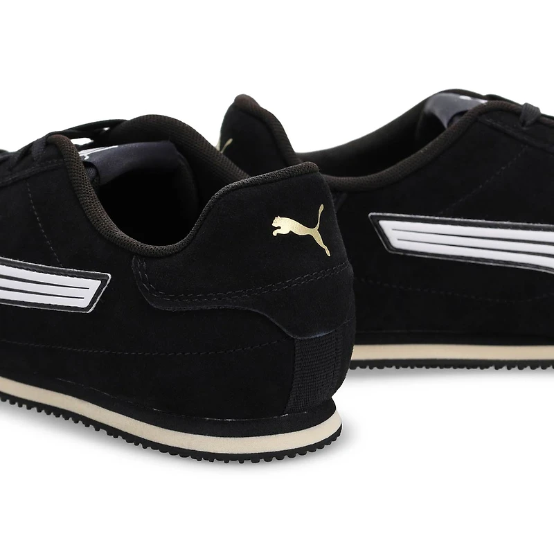 Men's ST Track Lace Up Sneaker - Black/White