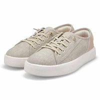 Ladies Cody W Heathered Casual Sneaker - Light Gre