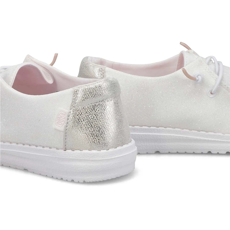 Flâneur décontracté WENDY METALLIC SPARKLE, blanc,