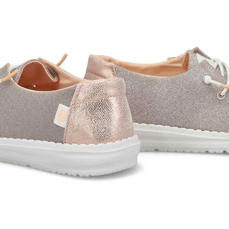 Women's Wendy Metallic Sparkle Casual Shoe - Rose