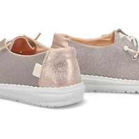 Women's Wendy Metallic Sparkle Casual Shoe - Rose